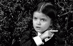 I'll Kill You Vintage Wednesday Addams GIF
