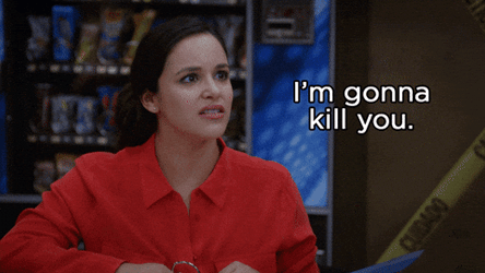 I'll Kill You Watch Your Back Scary Lady GIF