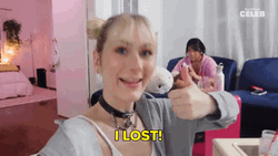 I Lost Woman Giving Thumbs Up GIF