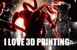 I Love 3D Printing Venom GIF