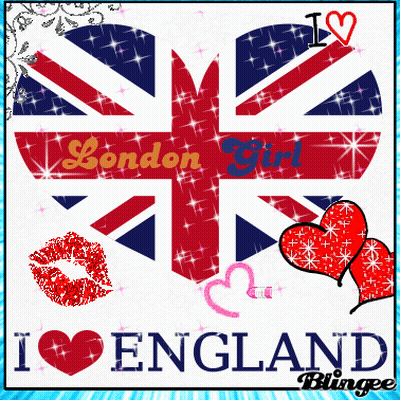 I Love England Poster British Flag GIF