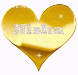 I Love Gold Heart GIF