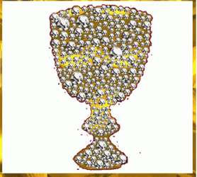 I Love Gold Sparkling Chalice Cup GIF