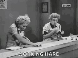 I Love Lucy Working Hard GIF | GIFDB.com