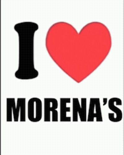 I Love Morena's Poster With Red Heart
