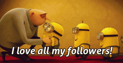 I Love My Followers Minions GIF