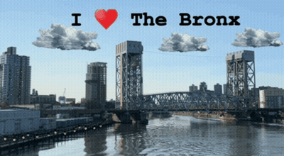 I Love The Bronx Bridge Over Water GIF