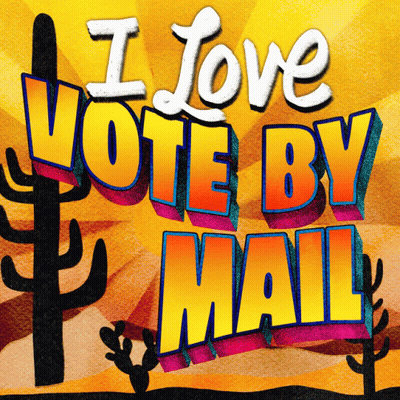 I Love Vote By Mail Poster GIF