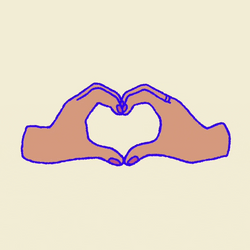 I Love When Women Do Heart Hands GIF