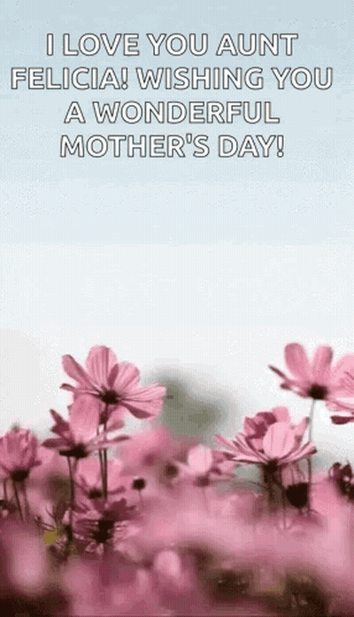 I Love You Aunt Felicia Happy Mother's Day GIF