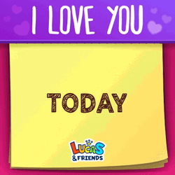 I Love You Calendar GIF