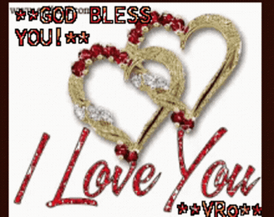 I Love You Card With Two Hearts GIF