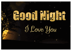 I Love You Good Night Digital Art GIF