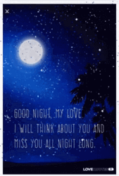 I Love You Good Night Snowy Night GIF