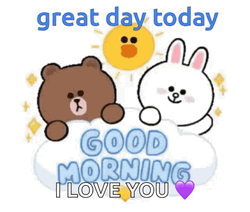 I Love You Great Day Today Cute GIF