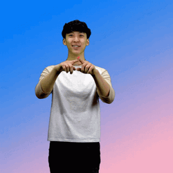 I Love You Heart Hand  GIF