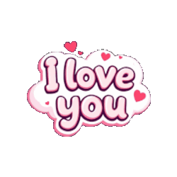 I Love You Ily Sticker GIF
