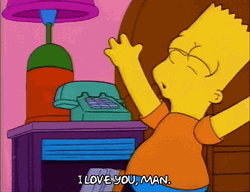 I Love You Man Homer Simpson GIF