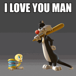 I Love You Man Tweety And Sylvester GIF
