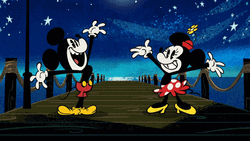 I Love You Mickey And Minnie GIF 