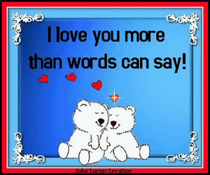 I Love You Most Couple Bear GIF