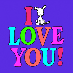 I Love You Most Dog On Top GIF
