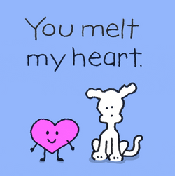 I Love You Most Heart Melt GIF