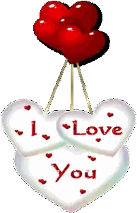 I Love You Sign Surrounded By Balloons Sticker