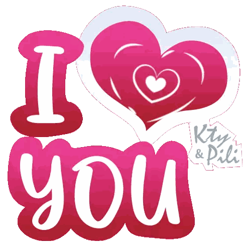 I Love You Sign With Heart Sticker