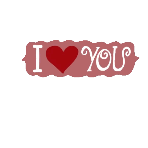 I Love You Sign With Heart Sticker