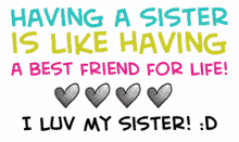 I Love You Sister A Bestfriend For Life GIF