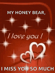 I Love You So Much Honey Bear Design GIF