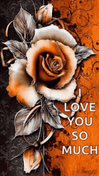 I Love You So Much Shimmering Rose GIF