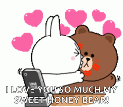 I Love You So Much Sweet Honey Bear GIF