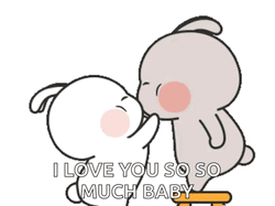 I Love You So So Much Baby Cute Rabbit GIF
