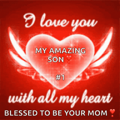 I Love You Son Heart GIF