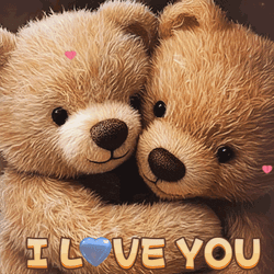 I Love You Teddy Bear Love GIF