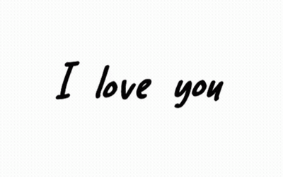 I Love You Text GIF