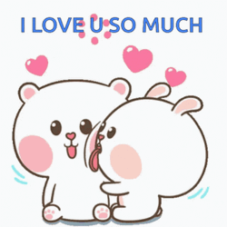 I Love You This Much Bunny Kiss GIF