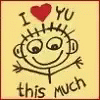 I Love You This Much Pumping Heart Drawing GIF