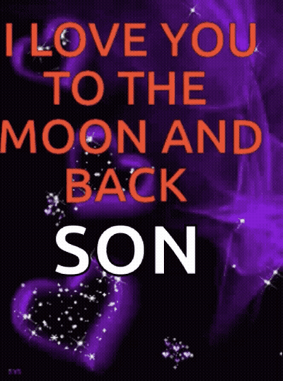 I Love You To The Moon And Back Son GIF