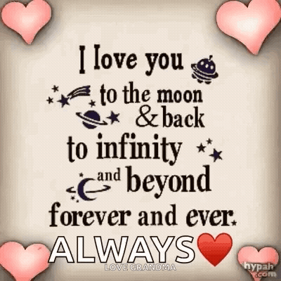 I Love You To The Moon And Back GIF