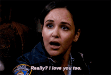 I Love You Too Amy Santiago Brooklyn Nine-Nine GIF