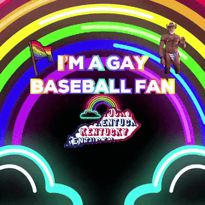 I'm A Gay Baseball Fan Poster GIF
