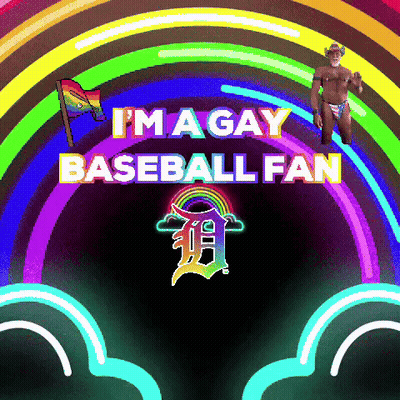 I'm A Gay Baseball Fan Poster GIF