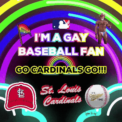 I'm A Gay Baseball Fan Poster GIF