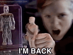 I'm Back Kid Playing With Toys GIF