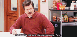I'm Broke Ron Swanson From Parks And Recreation GIF