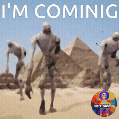 I'm Coming Poster With Pyramid GIF
