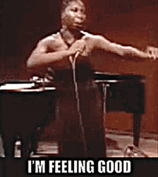 I'm Feeling Good Performing GIF